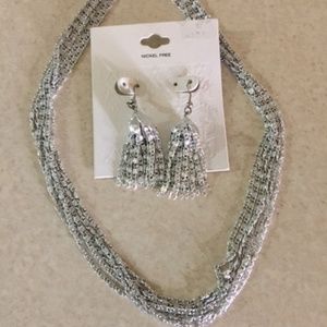 Necklace and earrings